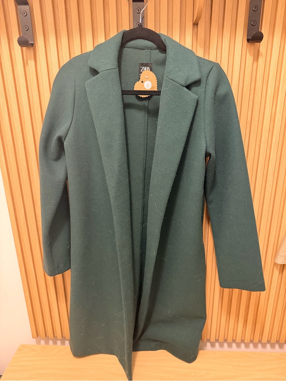 Zara Forest Green Longline Tailored Coat | Classic Minimalist